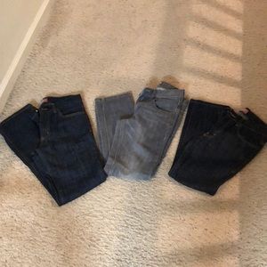 3 pairs of boy jeans